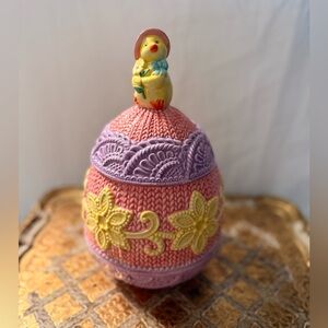 Easter Egg Decor with Chick Topper